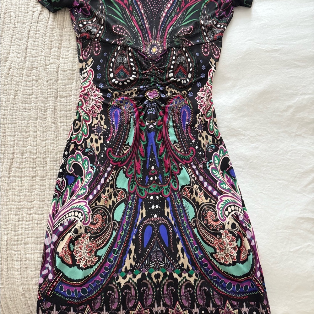 Roberto Cavalli Pastel Patterned Fabric